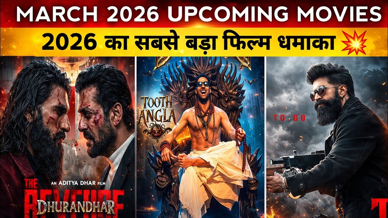 March 2026 New Movie Release List 🔥 | Top 12 Upcoming Movies 2026 | Full Details