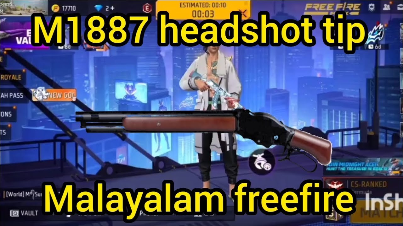 M1887 🔫headshot tip in malayalam freefire 📈#malyalam #freefire #tipsntricks #trending