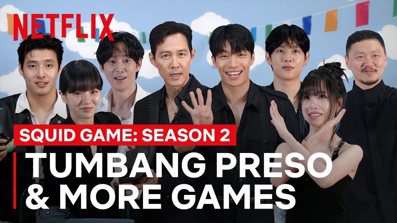 Squid Game S2 Stars Try Tumbang Preso and More | Squid Game: Season 2 | Netflix Philippines