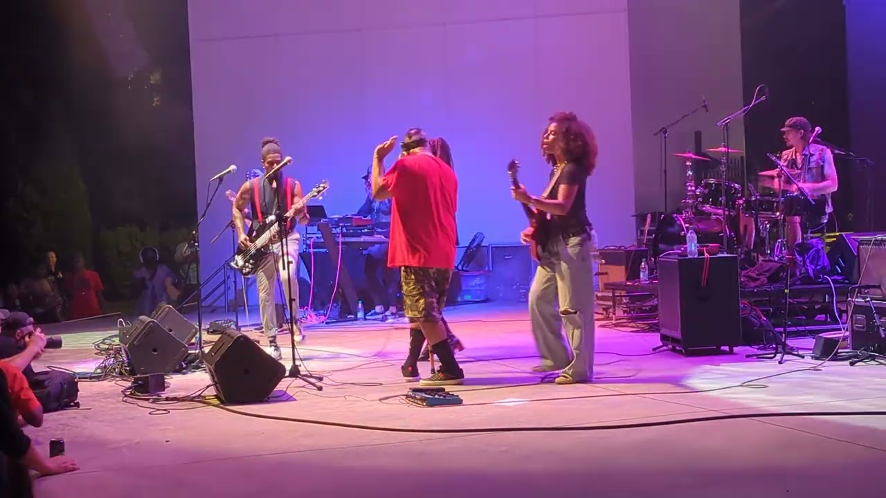 Slapbak in concert at the Dayton Funk Fest at the Levitt Pavilion, Dayton OH -part2