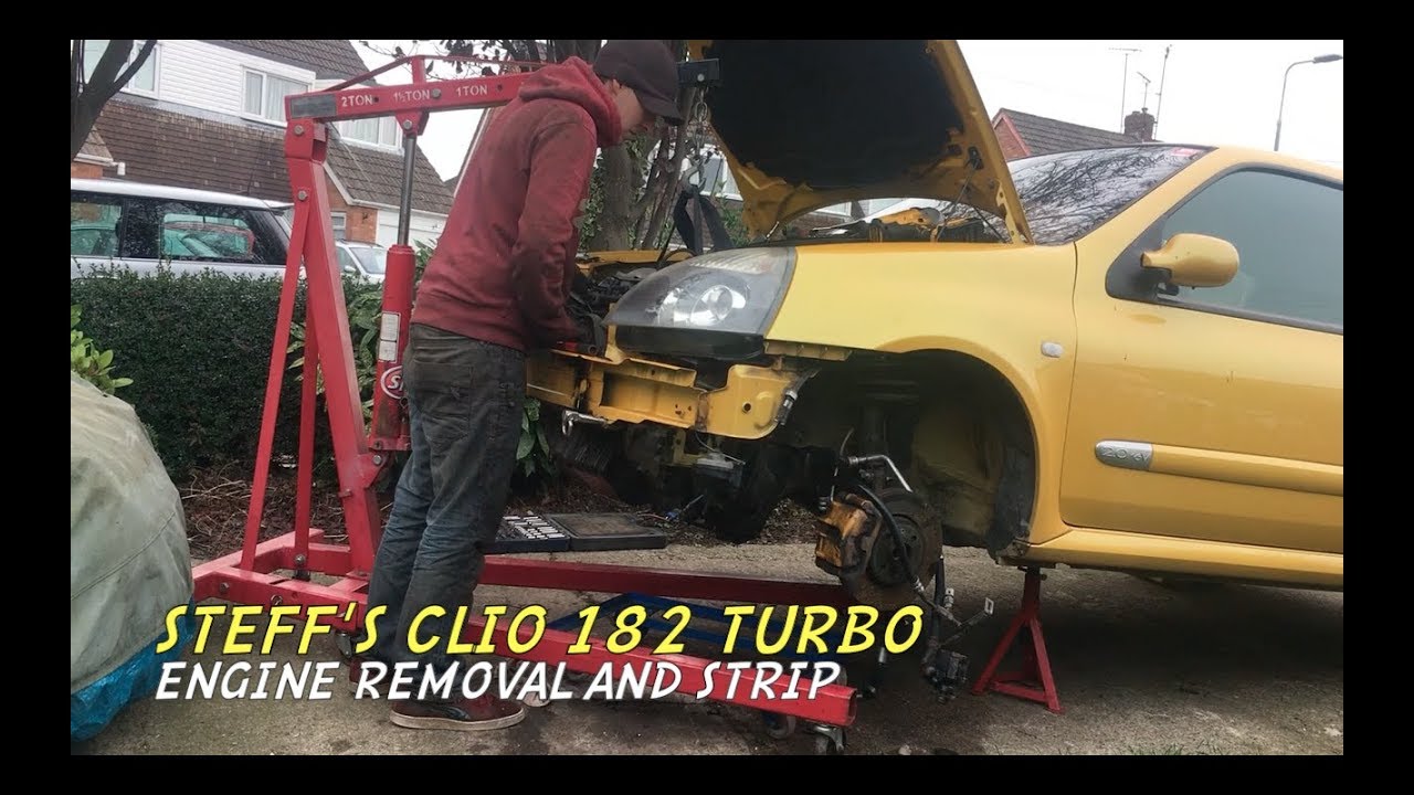 Steff’s Clio 182 Turbo - engine removal / strip down