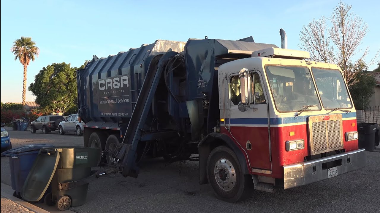 CR&R Great Sounding Zippy Ex LA Diesel Peterbilt 320 Amrep Octo Garbage Truck 