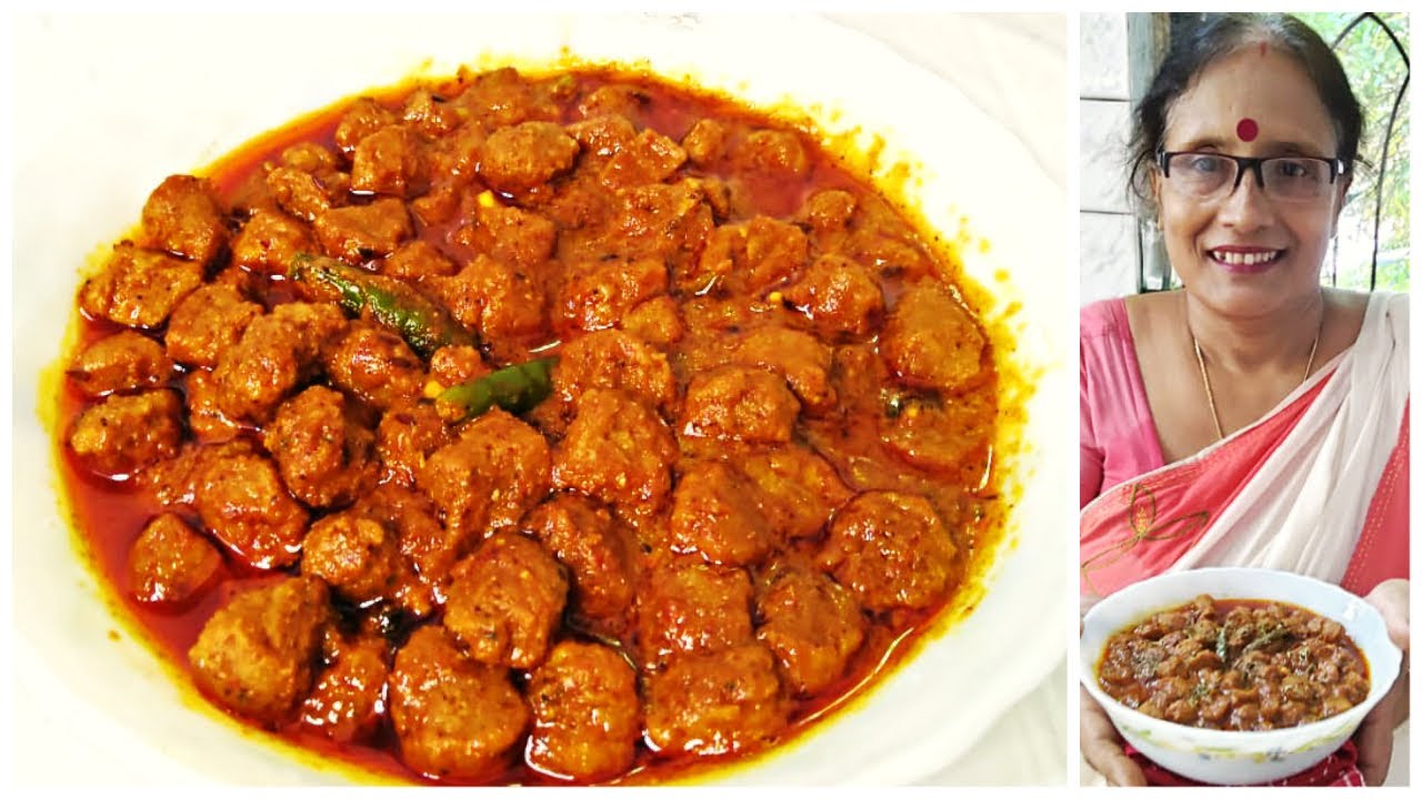 নিরামিষ মশলা সয়াবিন এভাবে রাঁধলে মাংস ছেড়ে সবাই এটা খাবেন | Niramish masala soyabean curry Bangla |