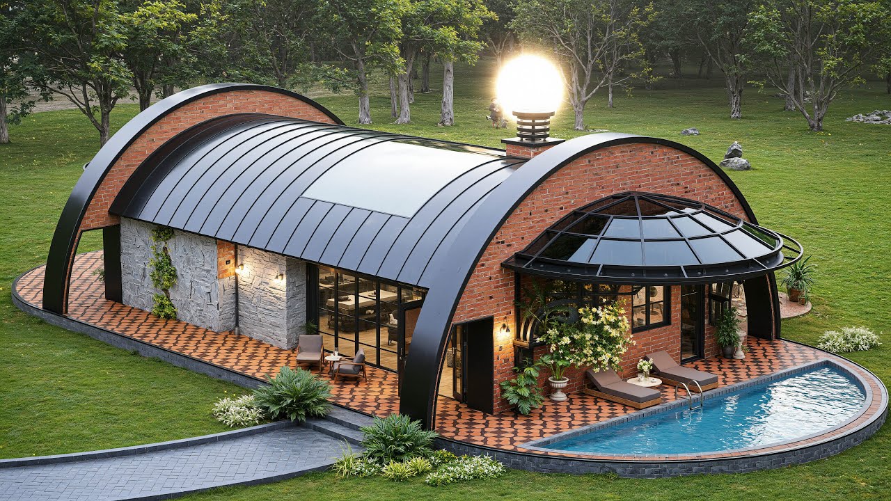 59' x 42' (18m x 13m) Totally Fall In Love With This Cozy Cabin - STUNNING Cabin House Design!!!