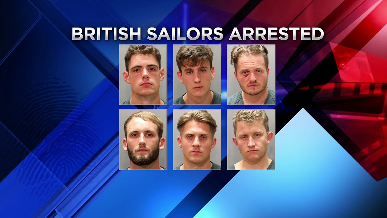 6 drunken Royal Navy men arrested in Jacksonville Beach, police say