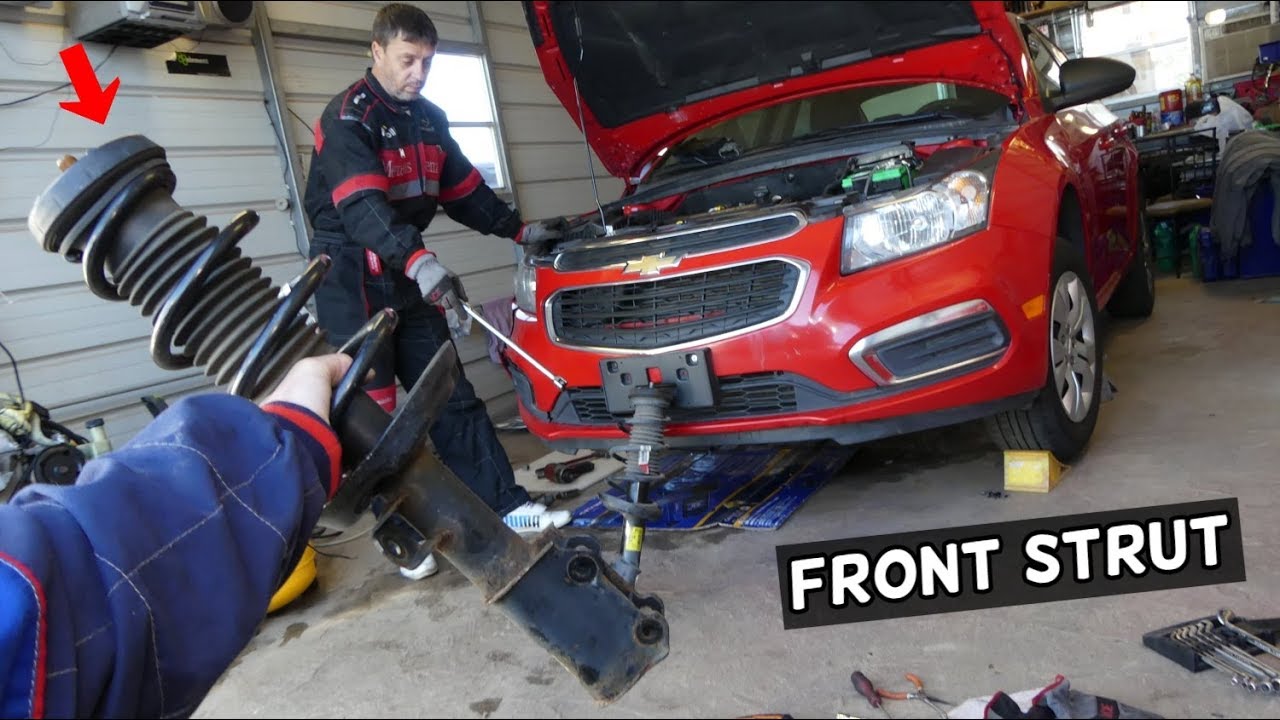 CHEVROLET CRUZE FRONT STRUT SHOCK REPLACEMENT REMOVAL