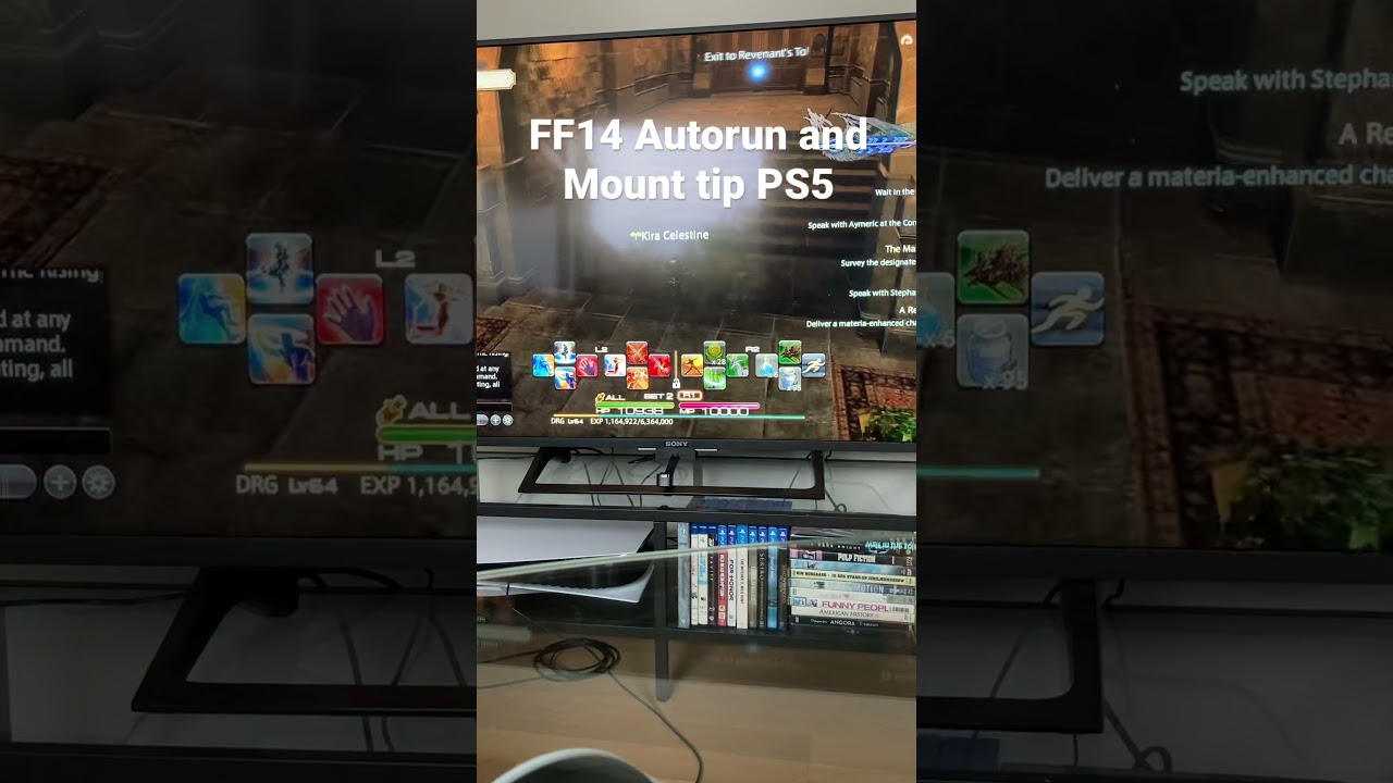 FFXIV How to Autorun and Mount PS5 FF14