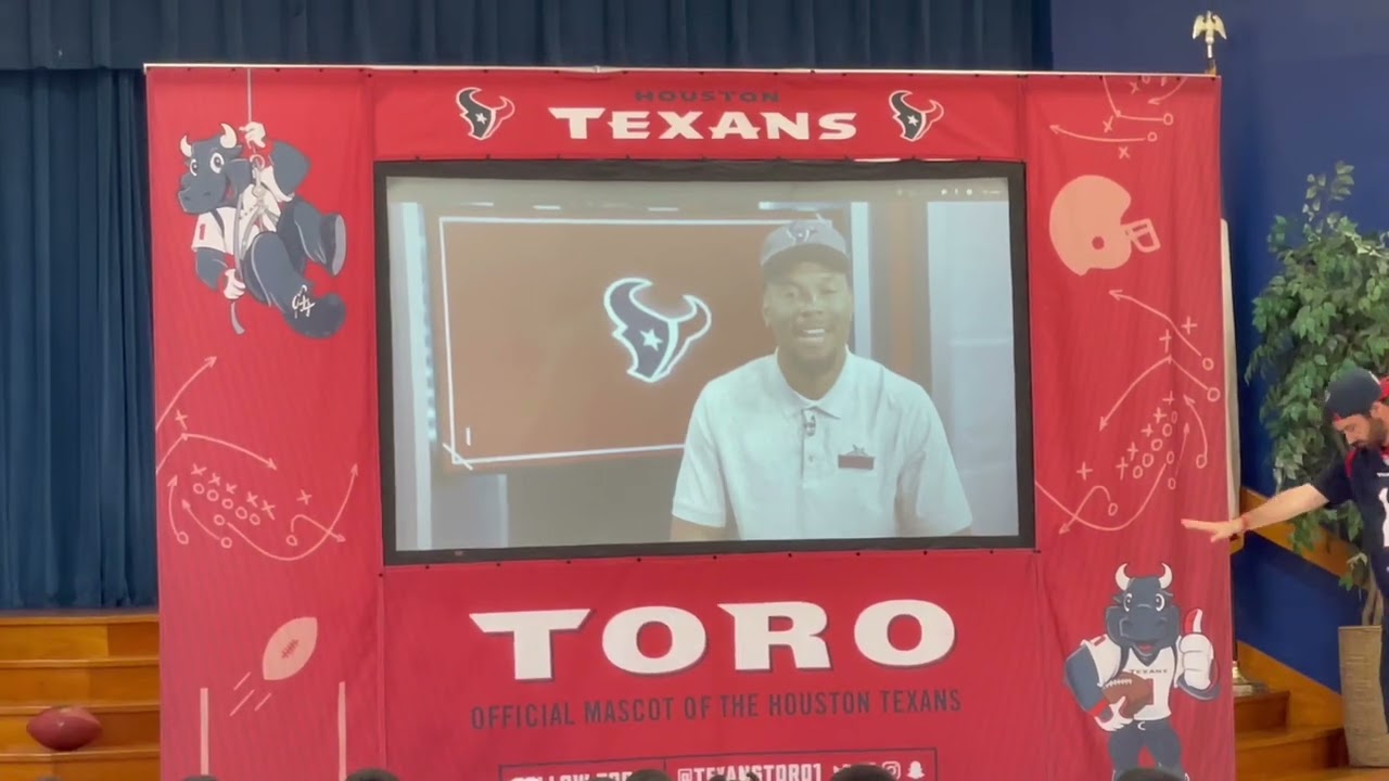 Houston Texans Toro at Bell Elementary April 10, 2023