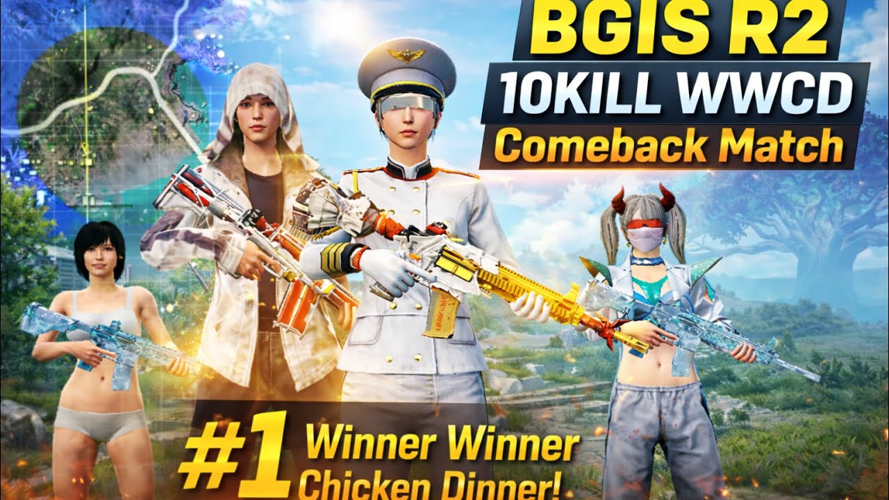 BGIS ROUND 2 | Comeback Match | 10kill WWCD |@kraftonindiaesports 