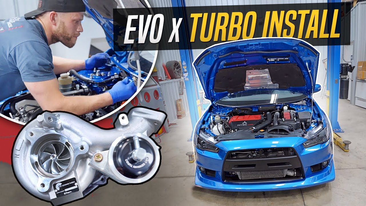 Установка 57-мм турбины на Evo X! (ПОЛНОЕ РУКОВОДСТВО СВОИМИ РУКАМИ)