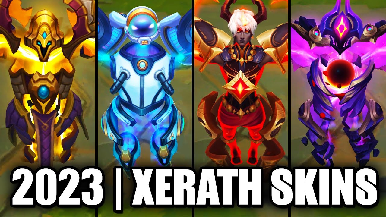ALL XERATH SKINS SPOTLIGHT 2023 | League of Legends