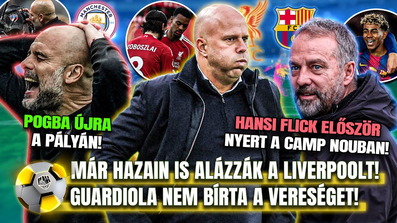 A Liverpool 3-0-ra KAPOTT KI! 😱 Arne Slot v&aacute;llalja a felelőss&eacute;get! Guardiola a BUK&Aacute;S ut&aacute;n kiborult!