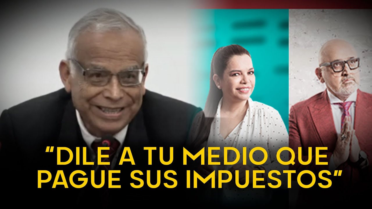 Aníbal Torres se enfrenta a reportero de Willax y le sugiere que su medio pague sus impuestos
