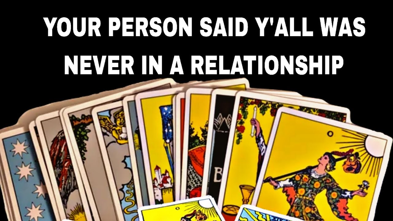 YOUR PERSON WAS TELLING PEOPLE Y'ALL WAS NEVER IN A RELATIONSHIP