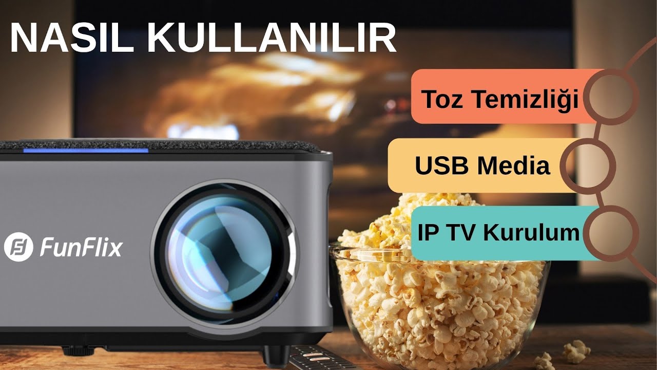 Funflix P1 Projeksiyon Tüm Özellikleri - Kullanım Rehberi (Detaylı Anlatım)