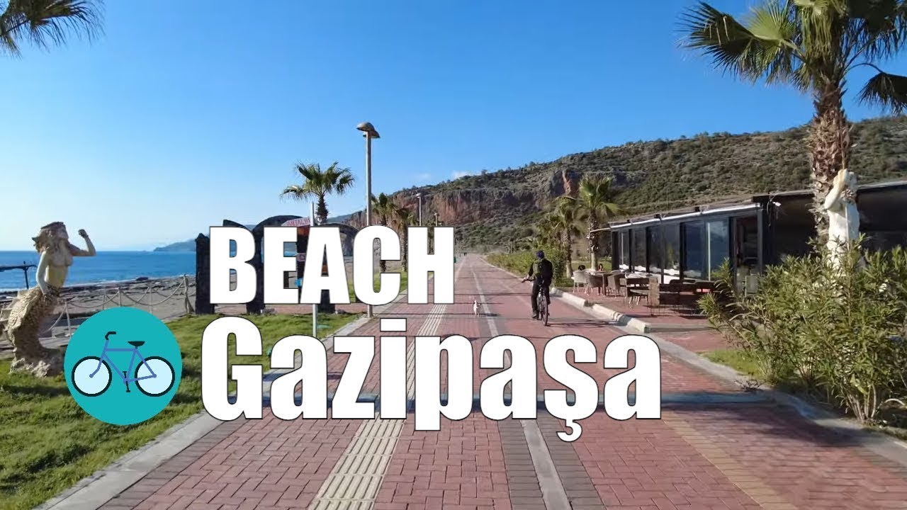 【4K】Gazipasa Alanya 2022 The Main Beach