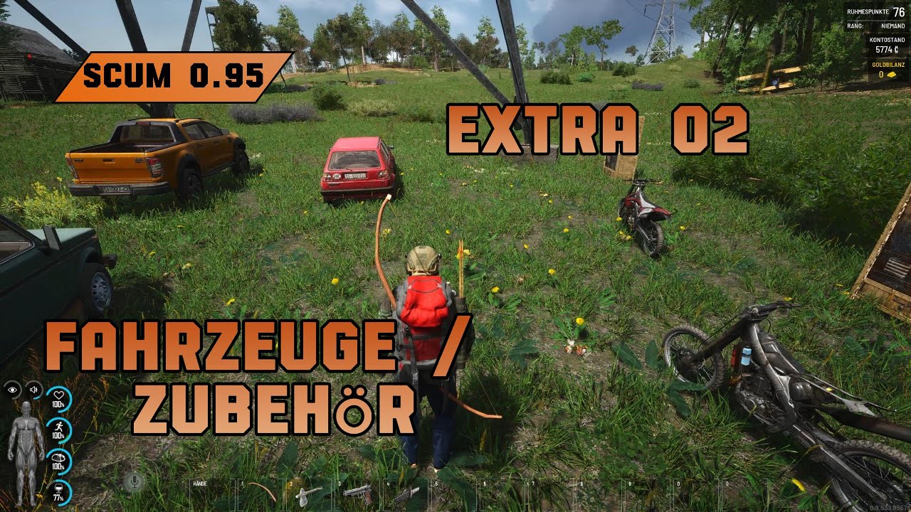 🌲Scum 0.95🌲 Extra 02  Fahrzeuge / Zubehör [2k]