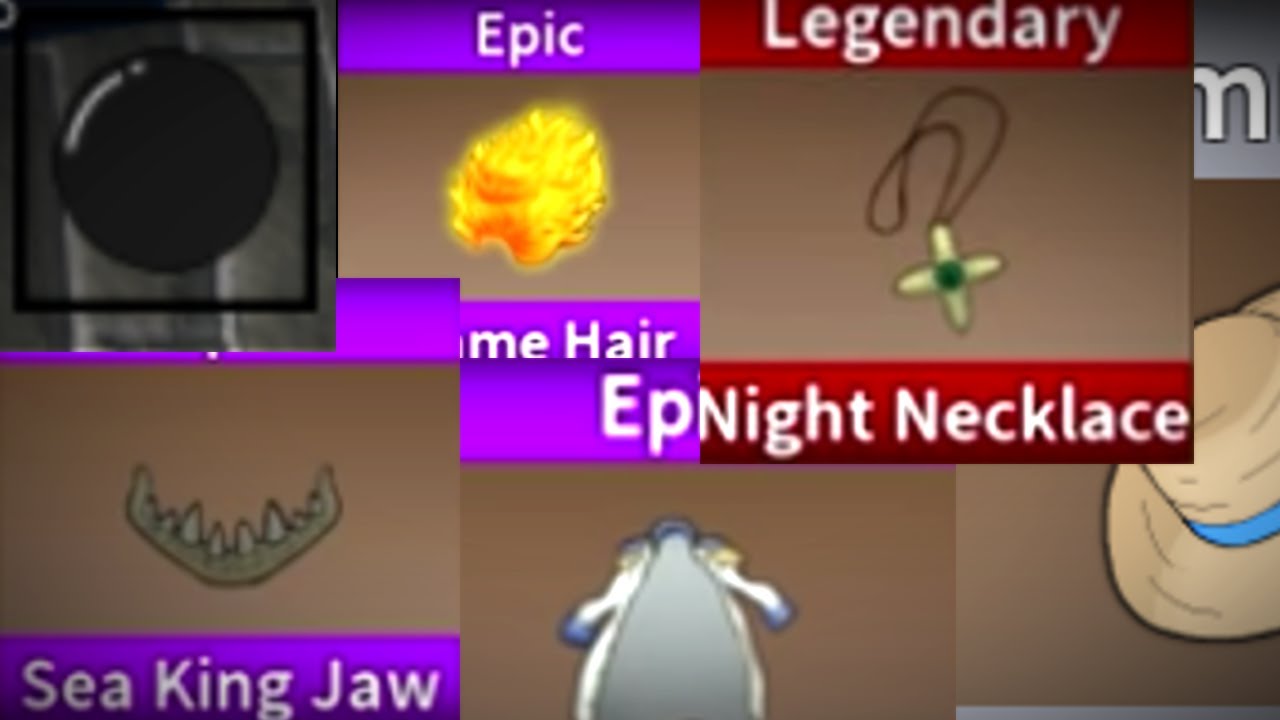 All Boss Drop Items! [King Legacy]