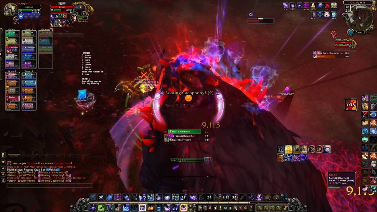Emerald Nightmare - Mythic: Ursoc - Cursed Bear God