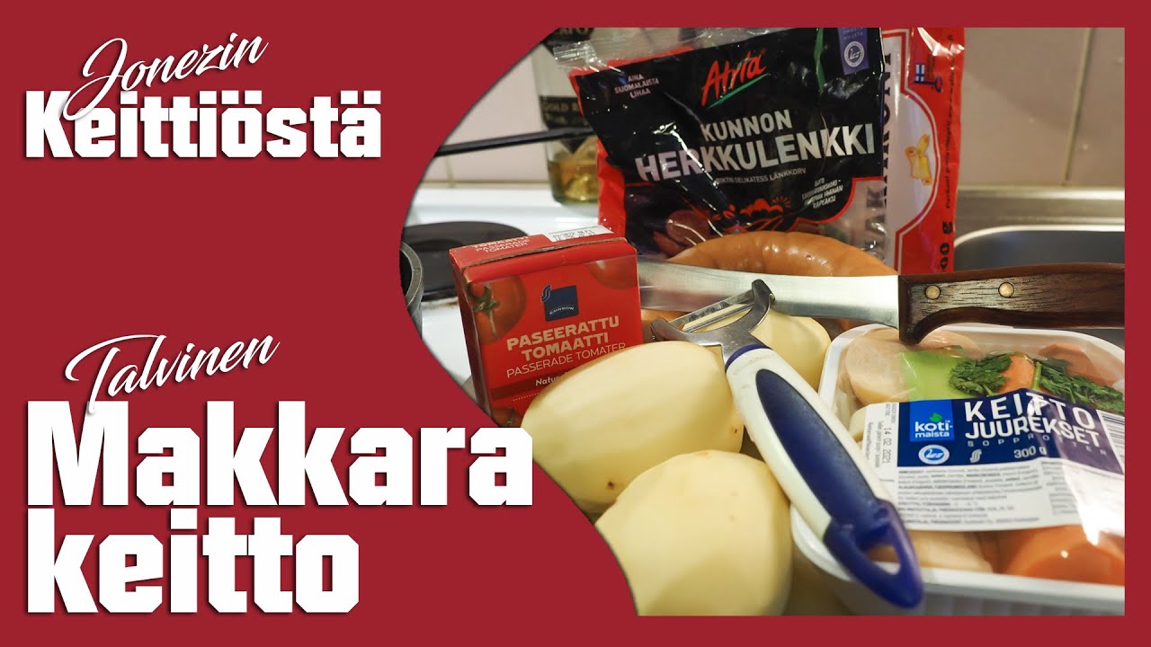 Talvinen - v&auml;h&auml;n tulisempi -  makkarakeitto
