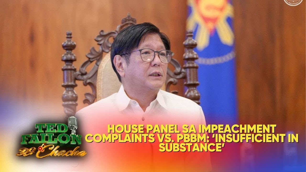 Dalawang impeachment complaints vs. Pres. Marcos Jr., ibinasura ng komite ng Kamara