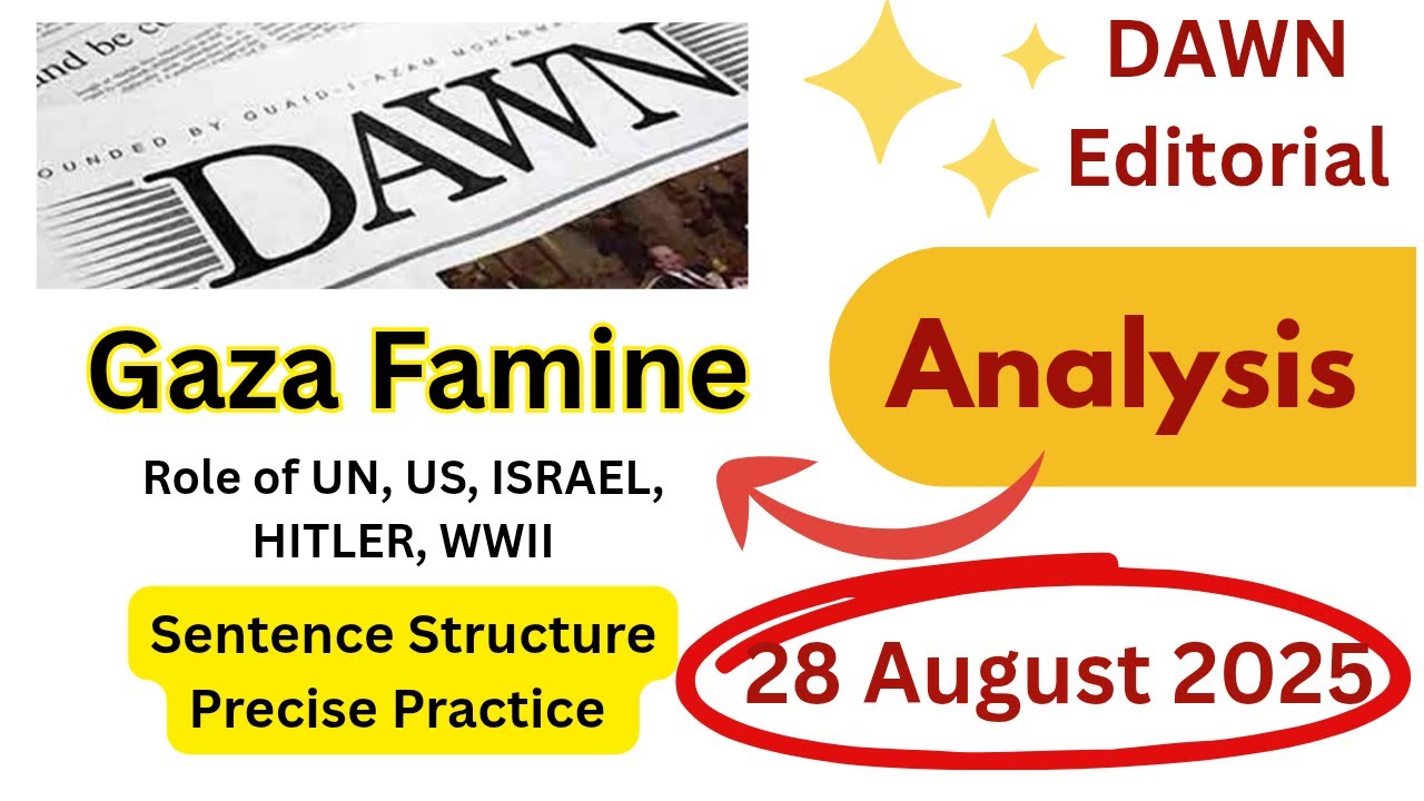 DAWN Editorial Analysis in Urdu | 28 August 2025 | Today DAWN newspaper reading | CSS PMS Prep