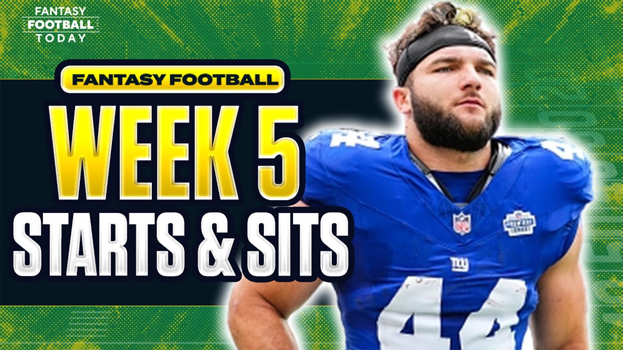 Week 5 Fantasy Football Lineup Breakdown: MUST START & SIT Players | 2025 Fantasy Football Advice