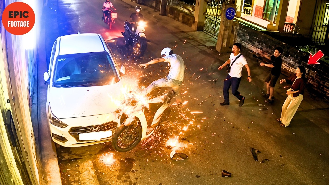 200 Real-Life Shocking Moments Caught on CCTV | Unbelievable Moments Filmed Just Before Disaster #40