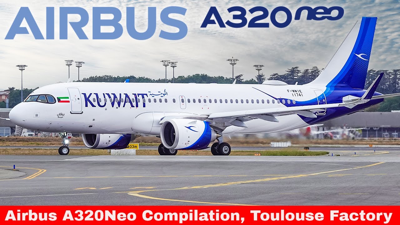 AIRBUS A320NEO Compilation, Airbus Toulouse Factory & Flight test #1/2024