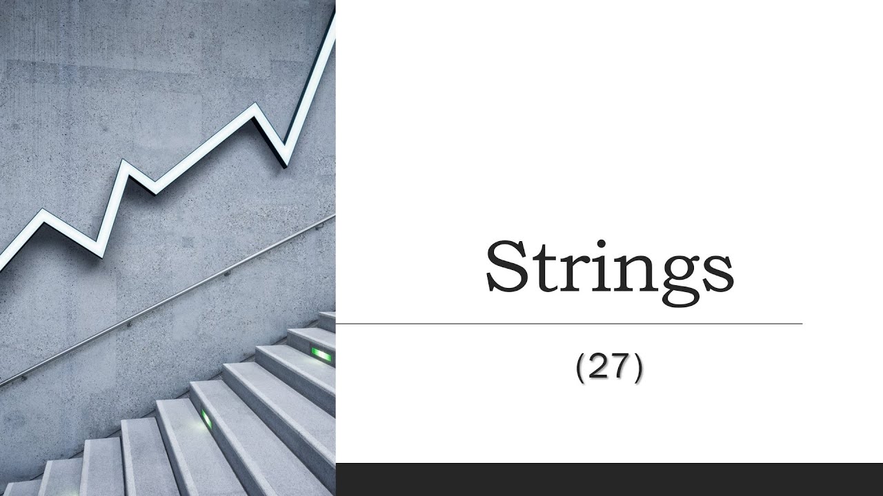 strings as ( array of characters )