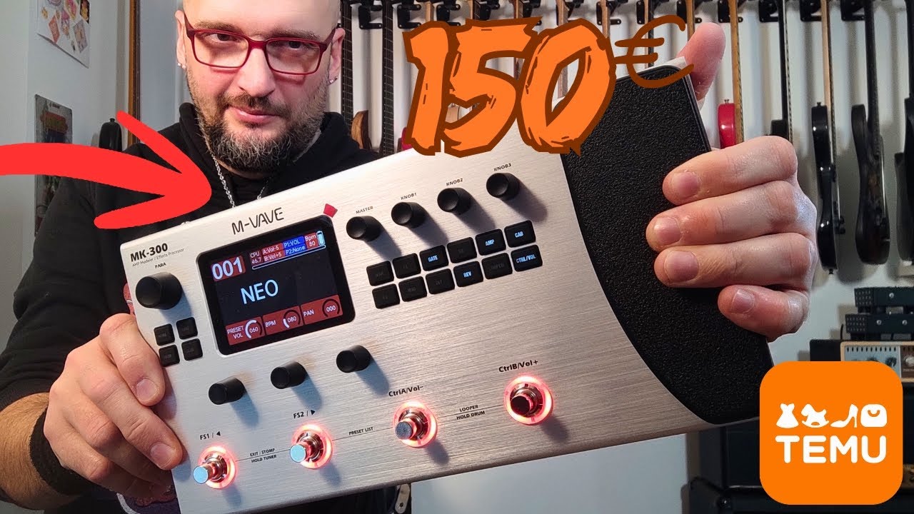 Un multi-effets de qualit&eacute; pour 150 EUROS sur TEMU ? (M-Vave Mk 300)