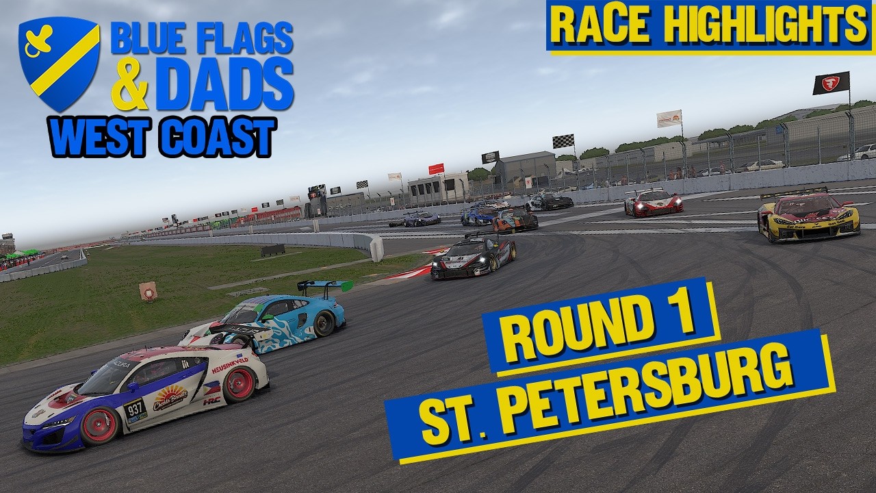 Blue Flags and Dads Highlights: GT3 West Week 1 at St Petersburg