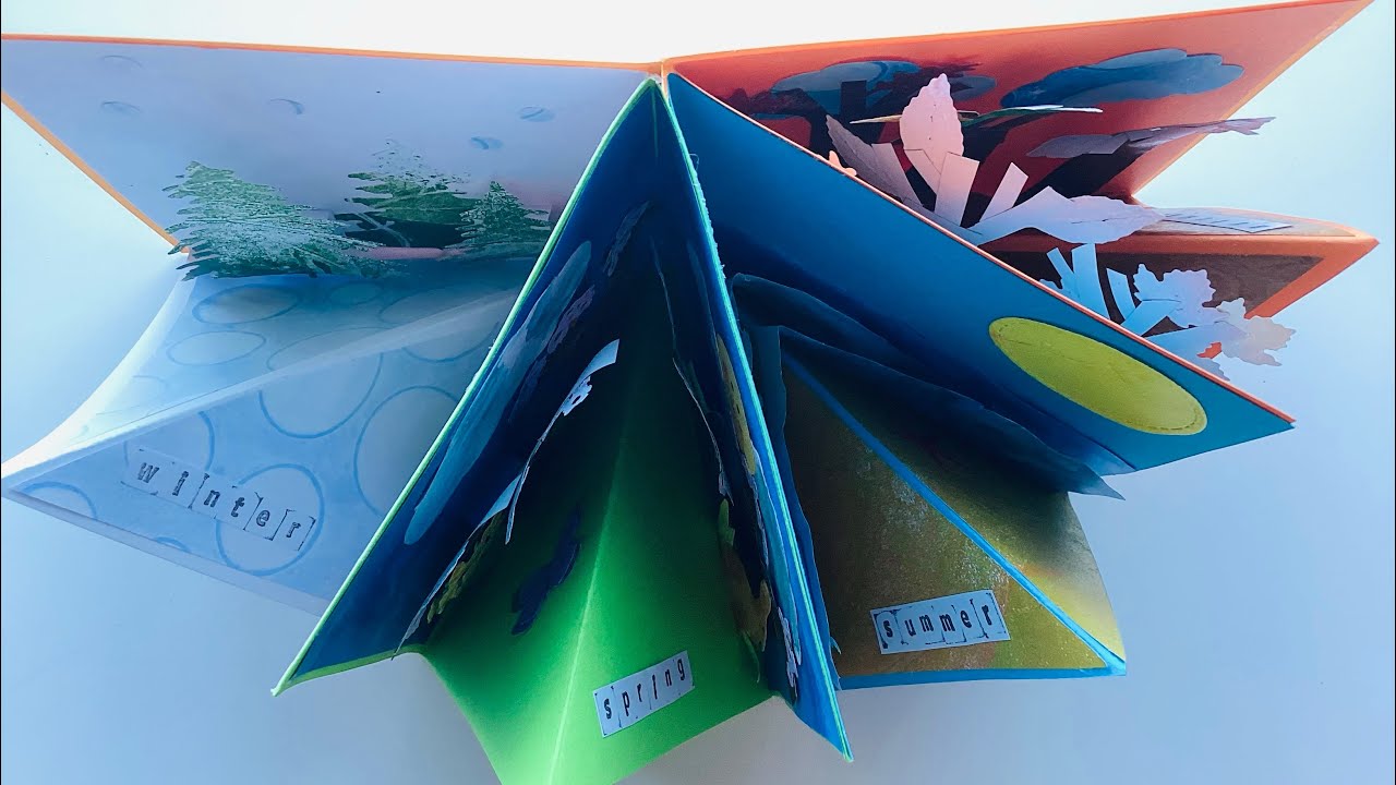 Seansons Pop-up Book | Diy #farelibri #diy #popupbook #artistbook