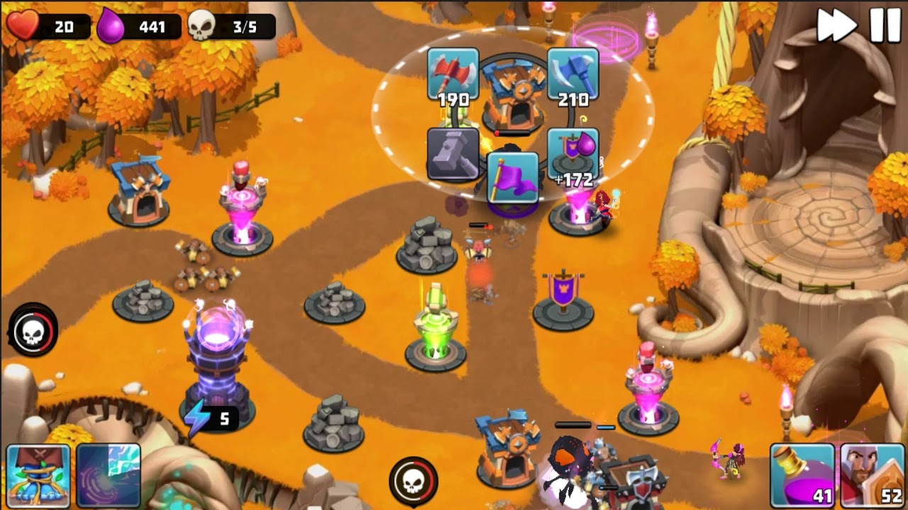 Castle Creeps TD - Chapter 22 Level 86 Forest March 3 Stars (Without Sentinel)