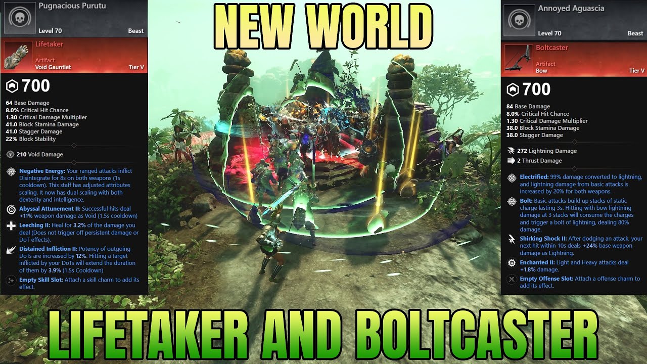 Boltcaster & Lifetaker Artifact Drop Location (Gorilla Legendary Farm) &ndash; New World