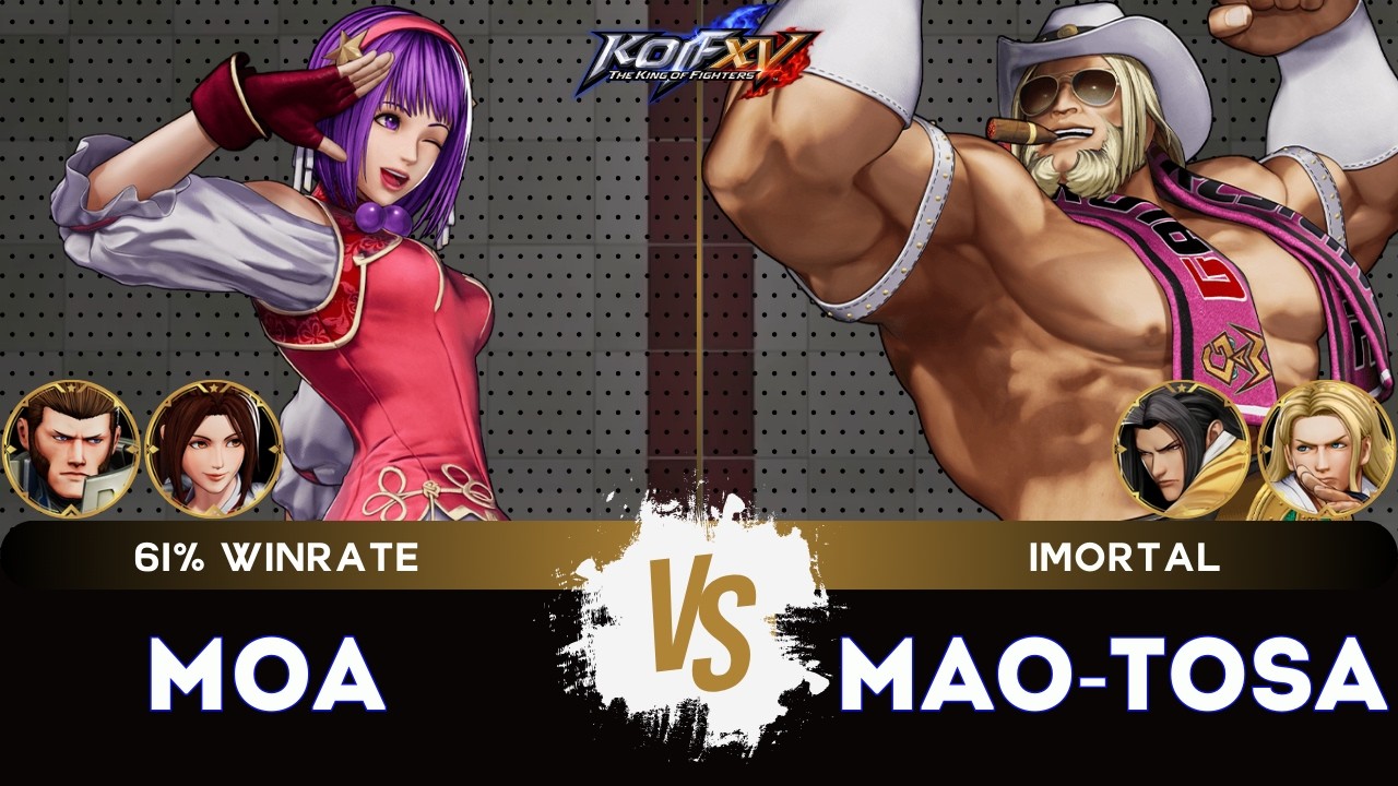 KOF XV ▰ MOA (Mai/Athena/Maxima) 🆚 MAO-TOSA (Gato/Andy/Antonov) 🎞️Replay Match - 3/26