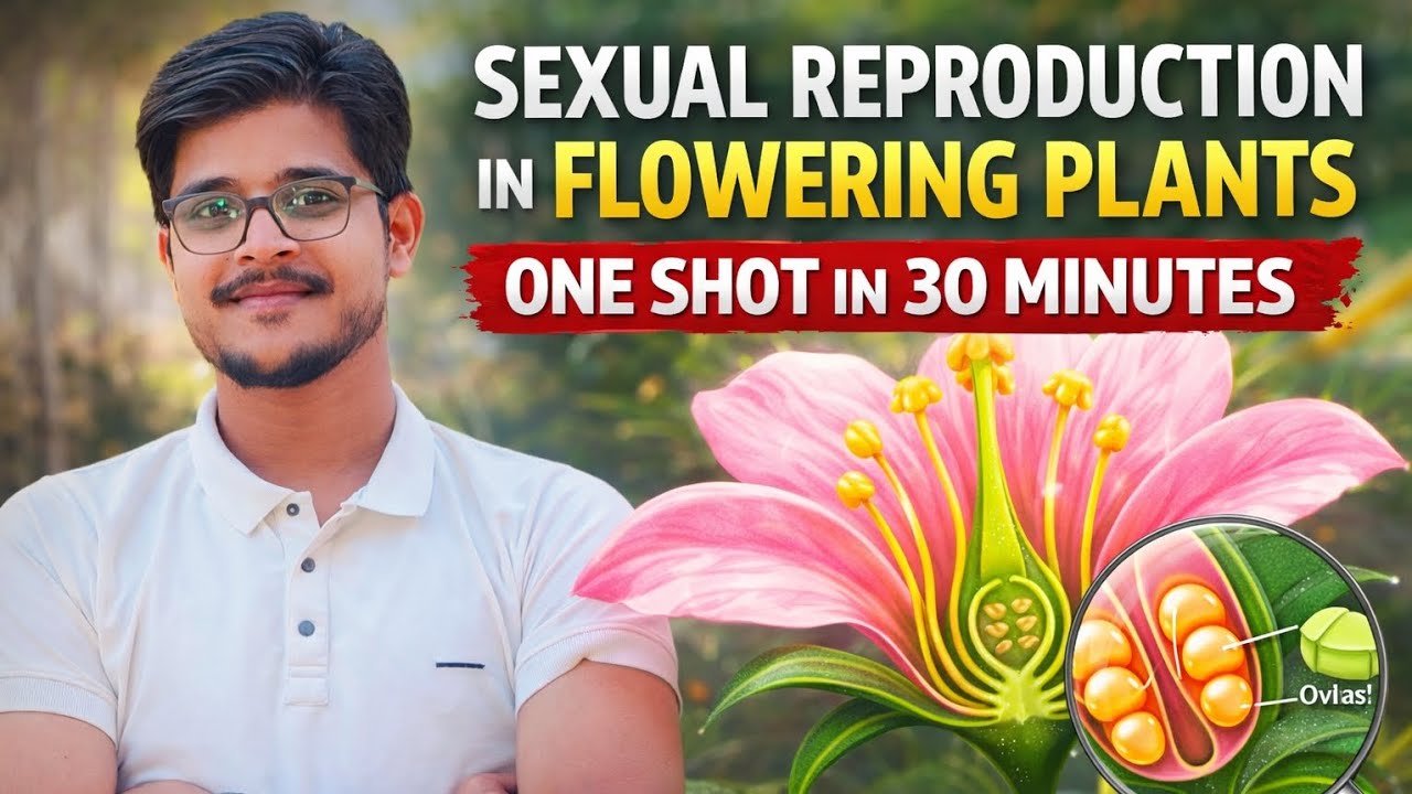 Sexual Reproduction in Flowering Plants 🔥 | 30 मिनट में पूरा Chapter | 5 नंबर पक्के | BY- WARSI SIR 