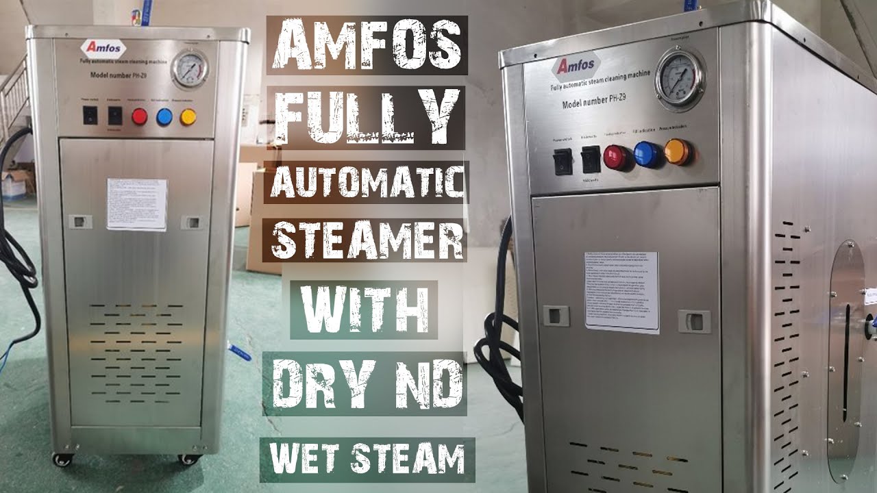 Amfos Fully Automatic Steamer PH-Z9 | Dry & Wet Steam | Fully Commercial | Steam Washer
