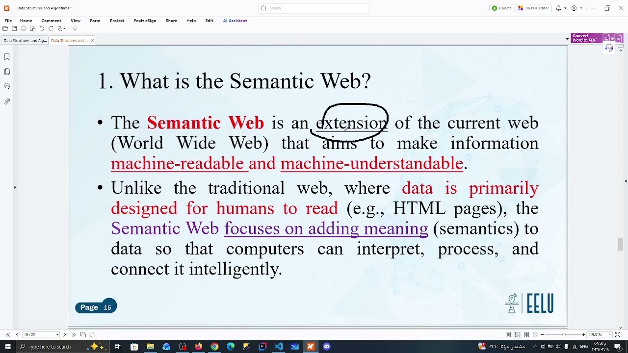 Semantic Web Week 1 -  Summary