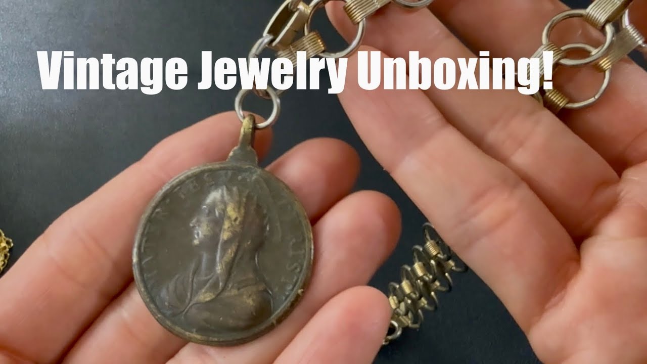 Shop Goodwill 8 Pound All VINTAGE Jewelry Unboxing! Part 1. What Treasures Did I find In The Box?