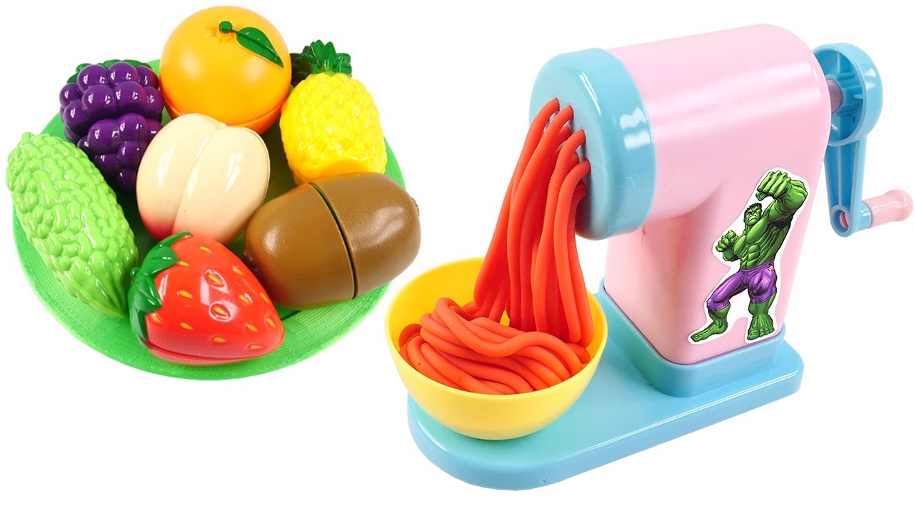 Satisfying Video | How To Make Rainbow Noodle into Fruits Balls Cutting ASMR RainbowToyTocToc