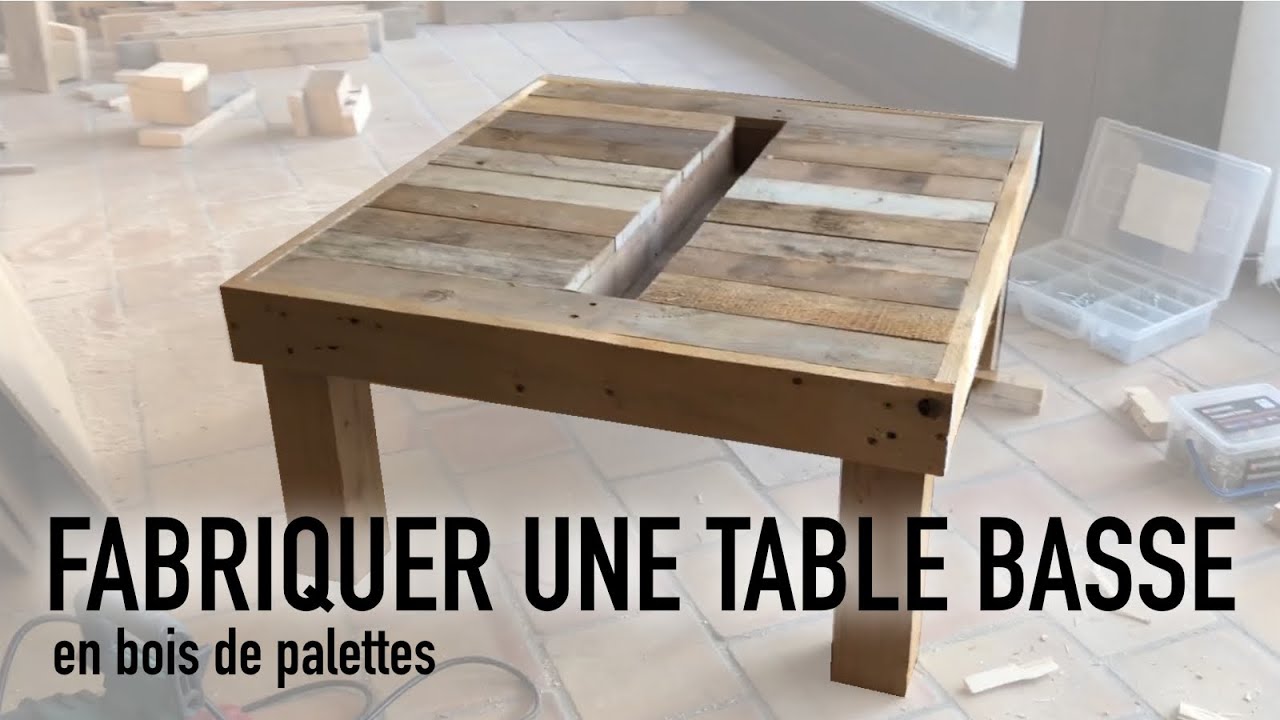 Comment fabriquer une table basse en bois de palettes