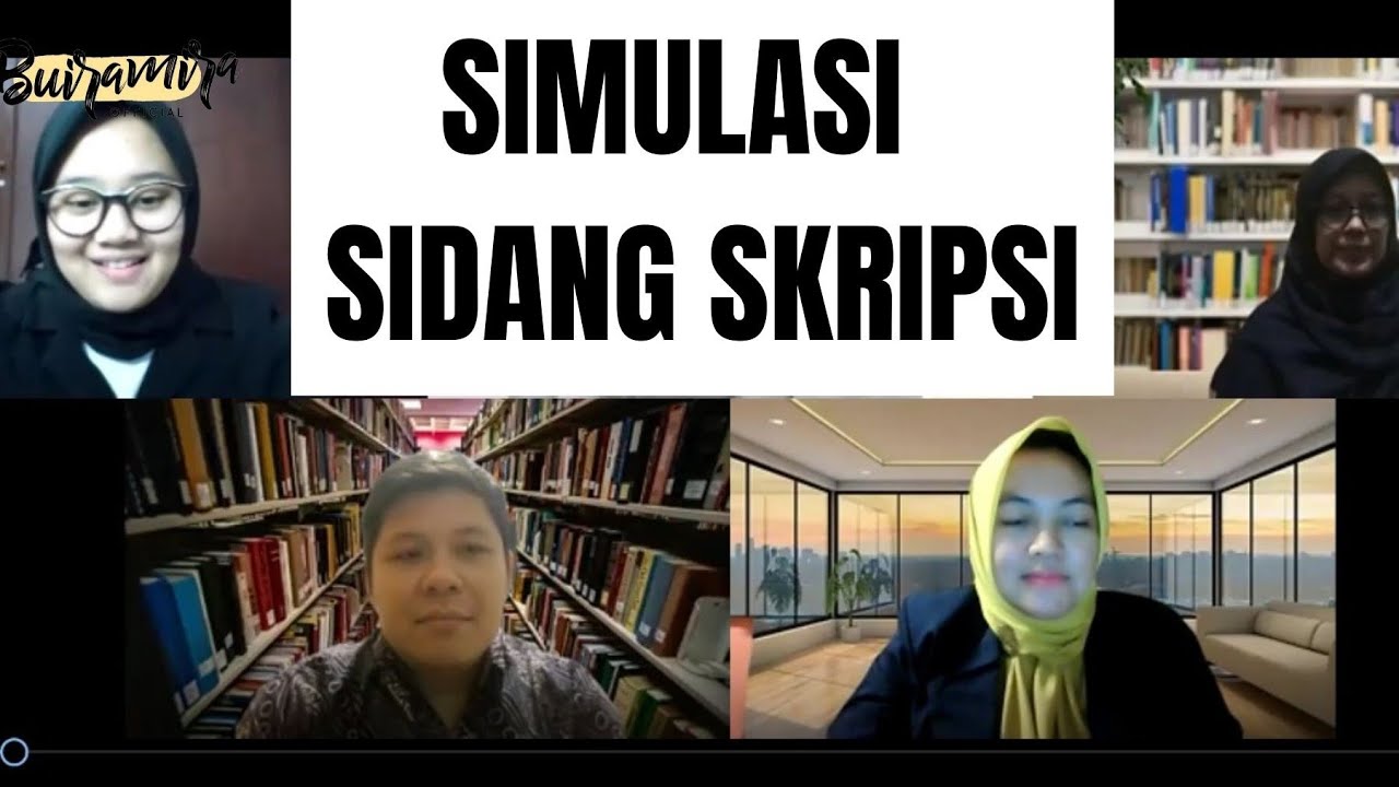 Begini gambaran sidang skripsi online dari awal sampai akhir
