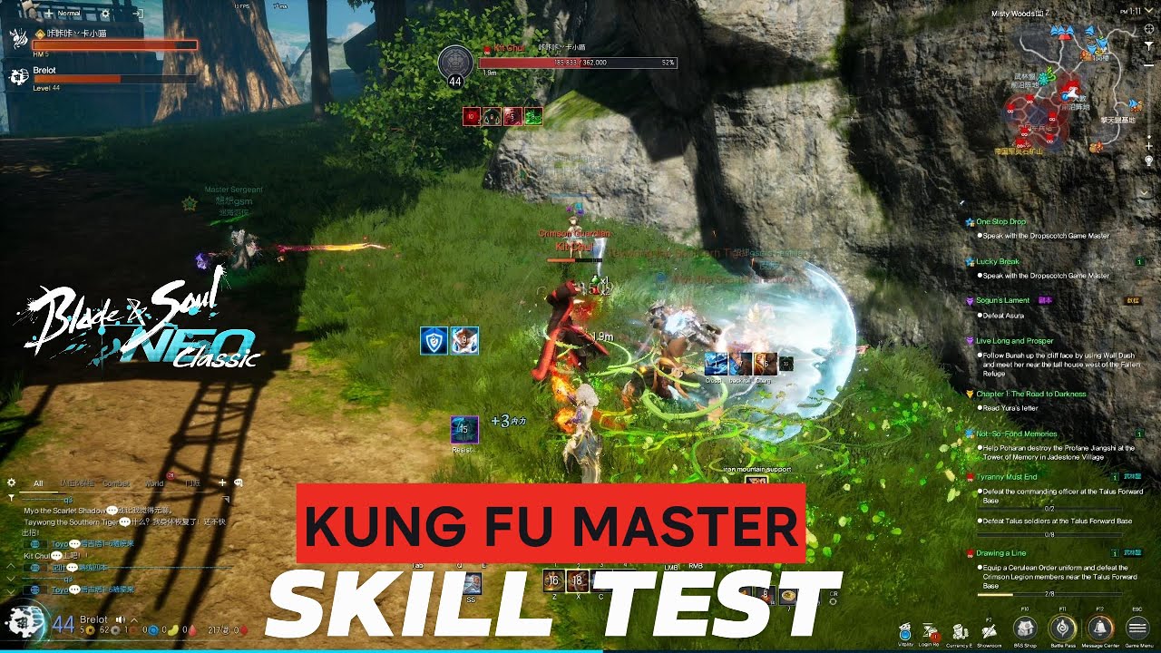 Blade and Soul Neo Classic Kung Fu master Skill Test