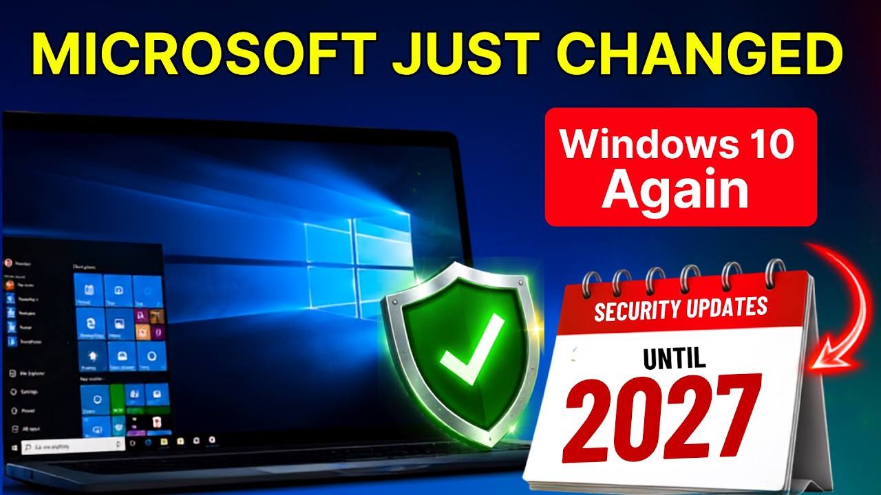 Microsoft Just Changed Windows 10 Again! Free Security Updates Until 2027?