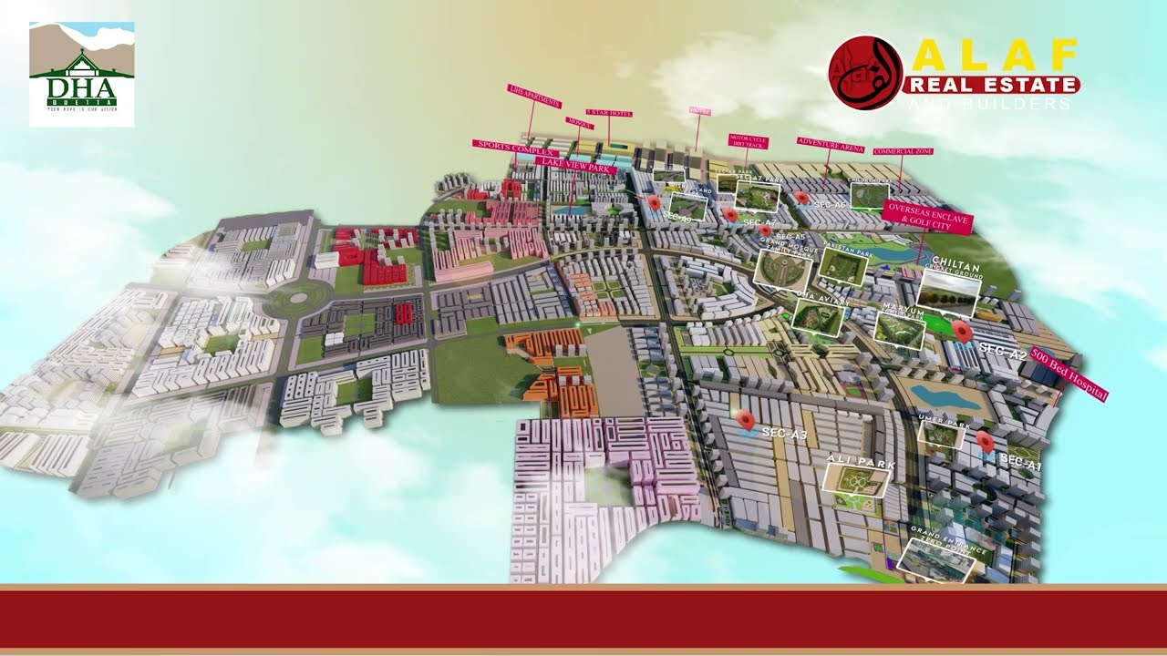 DHA Quetta 3d Map Animation