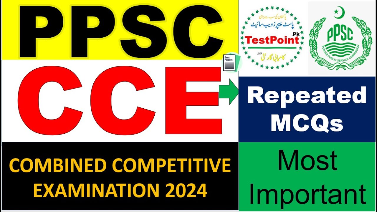 CCE PPSC Exam Most Expected MCQs for upcoming tests 2024