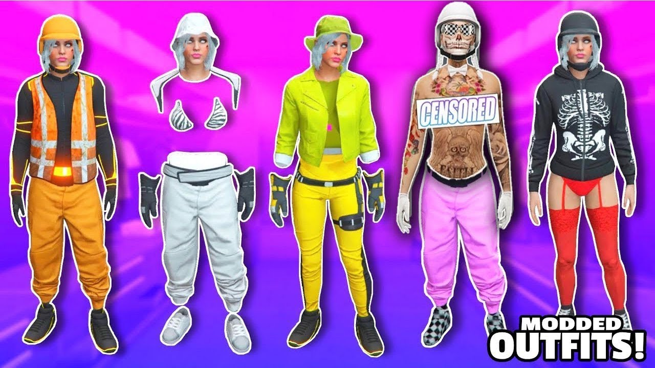✅TOP 5 MODDED OUTFIT CONJUNTOS FEMENINOS MODEADOS SIN HACKS GTA 5 ONLINE【PS4/PS5/XboxOne/Pc】
