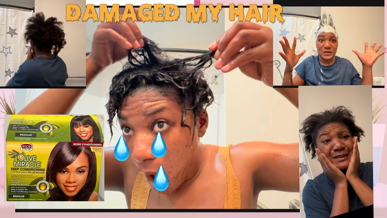 DAMAGED MY HAIR II THE SECRET TO FIXING DAMAGED HAIR II AFRICAN PRIDE RELAXER HAIR TREATMENT