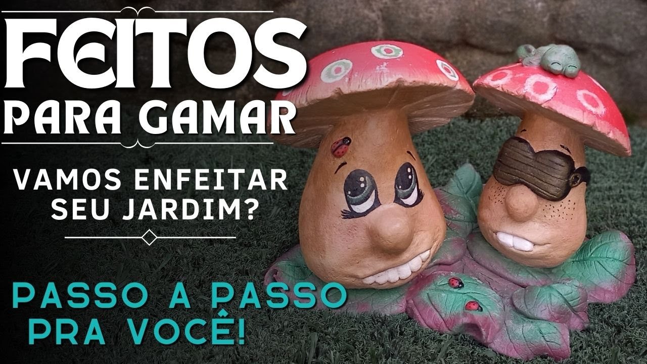 DIY- COGUMELOS PARA DECORAR JARDIM -CONCRETO LEVE #DIY #reciclagem #manualidades  #façavocêmesmo